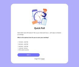 Quick Poll - Simple Webpage Design