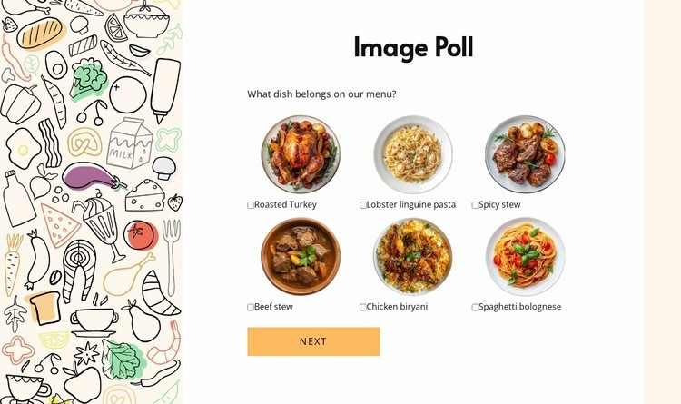 Image poll Web Page Design