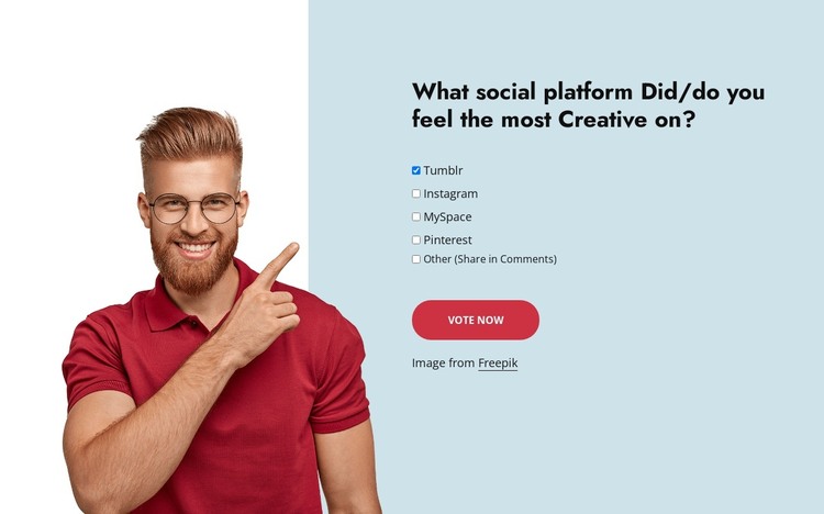 Creative minds poll WordPress Theme
