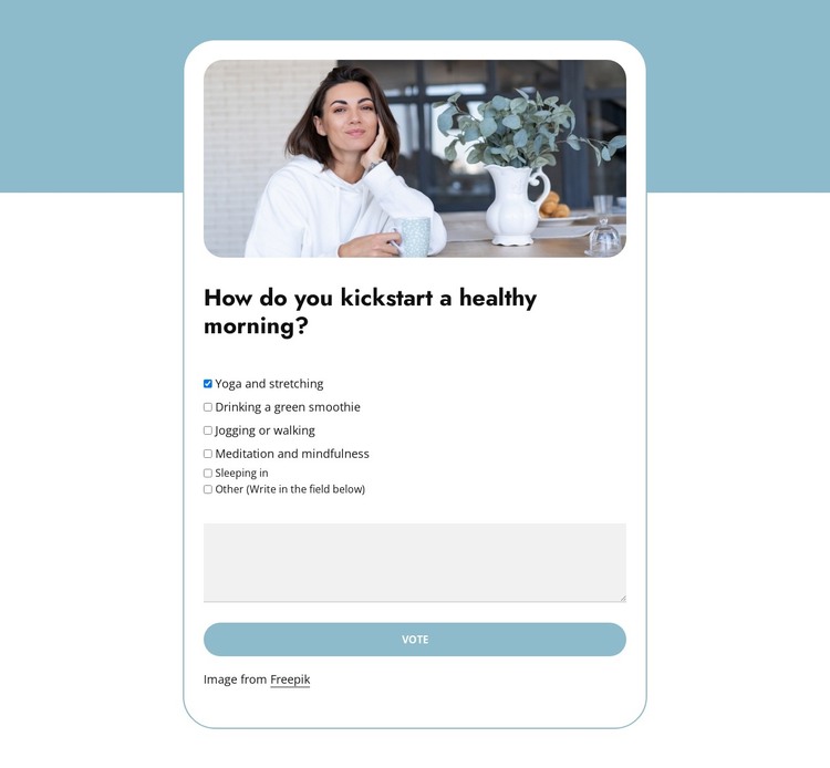 Morning boost poll WordPress Theme