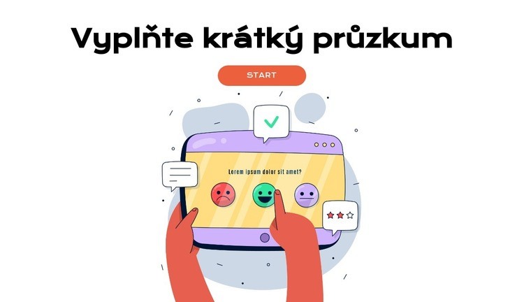 Data z průzkumů, na kterých záleží Šablona