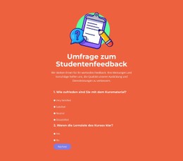 Entwerfen Sie Umfragen, Die Funktionieren CSS-Formularvorlage