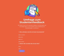 Exklusive HTML5-Vorlage Für Entwerfen Sie Umfragen, Die Funktionieren