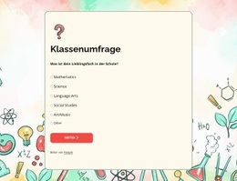Klassenumfrage - Inspiration Für Website-Design