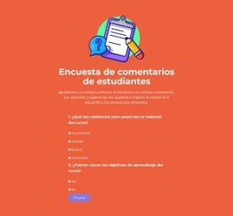 Encuestas De Diseño Que Funcionen: Página De Destino Moderna