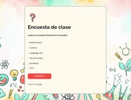 Encuesta De Clase - Plantilla De Una Página