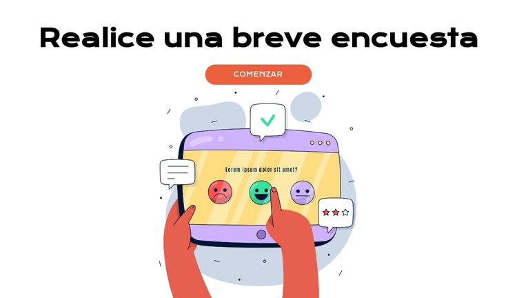 Datos de encuestas que importan Plantilla de sitio web