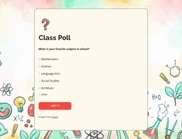 Premium Html Code For Class Poll