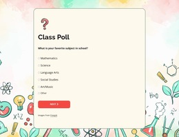 HTML5 Template Class Poll For Any Device