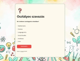 Osztályi Szavazás – HTML Céloldal