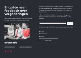 Responsieve HTML Voor Meeting Feedback Survey