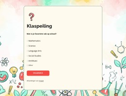 Klaspeiling CSS-Sjabloon