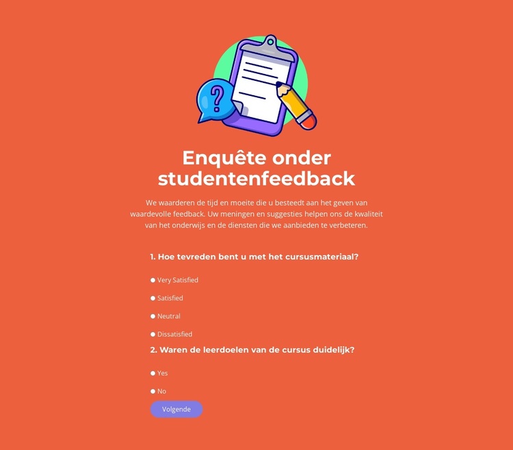 Ontwerp enquêtes die werken WordPress-thema