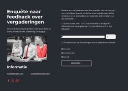 Gratis Webontwerp Voor Meeting Feedback Survey