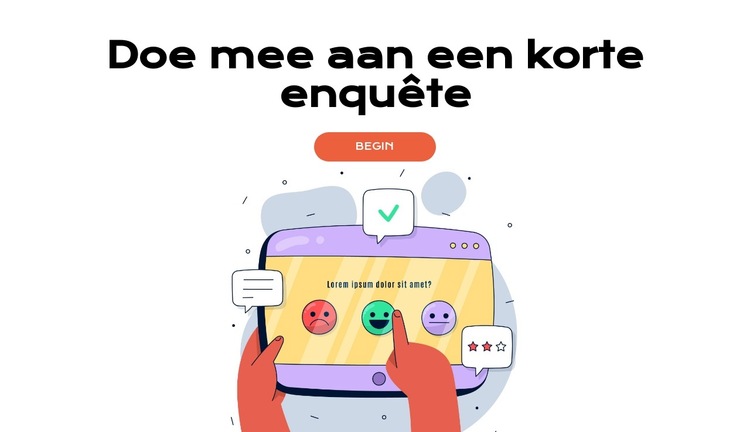 Enquêtegegevens die ertoe doen Website sjabloon