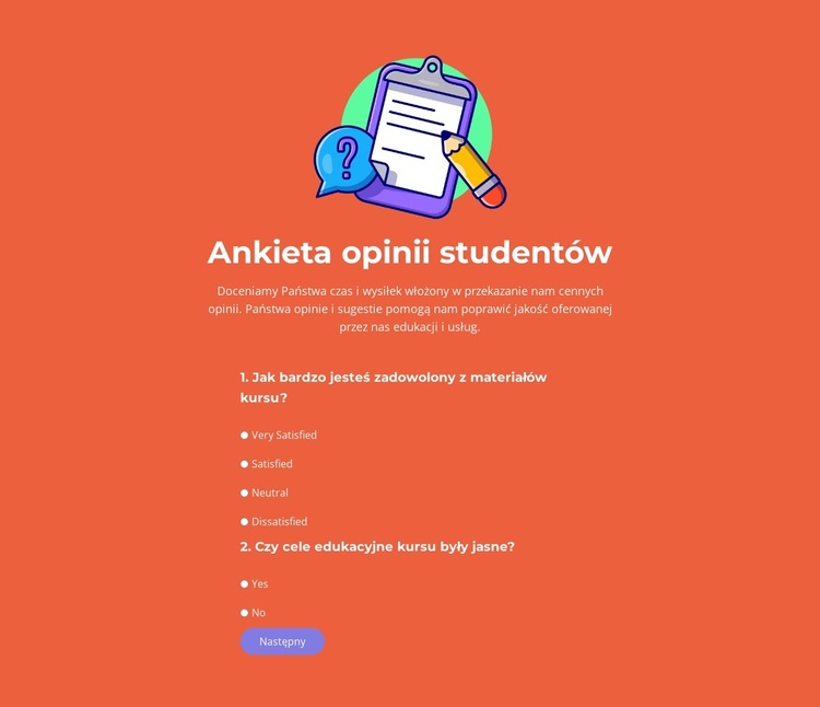 Projektuj ankiety, które działają Motyw WordPress