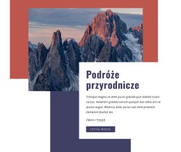 Podróż Do Natury Szablon Strony Internetowej HTML CSS