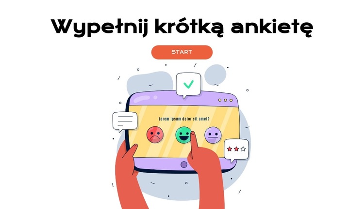 Dane z ankiet, które mają znaczenie Szablon witryny sieci Web