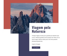 Viajar Para A Natureza Modelo De Site
