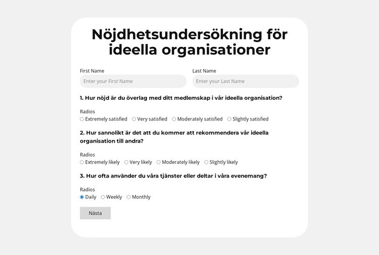 Samla. Analysera. Förbättra. Mall