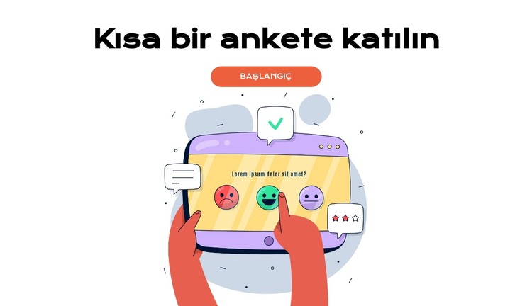 Önemli Anket Verileri HTML Şablonu