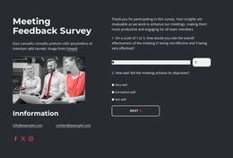 Meeting Feedback Survey - Free Website Design