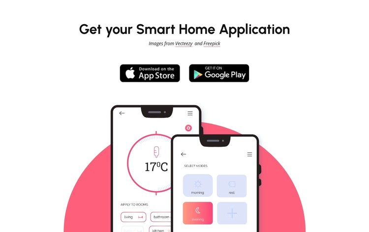 Get smart home application CSS Template