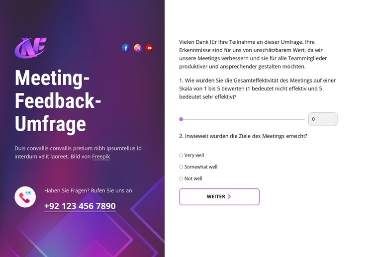 Bessere Meetings in der Zukunft Landing Page