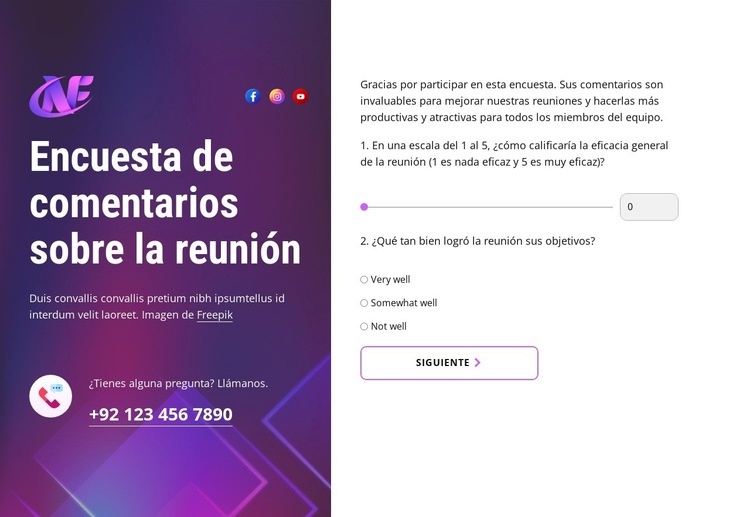 Mejores reuniones por delante Plantilla HTML5