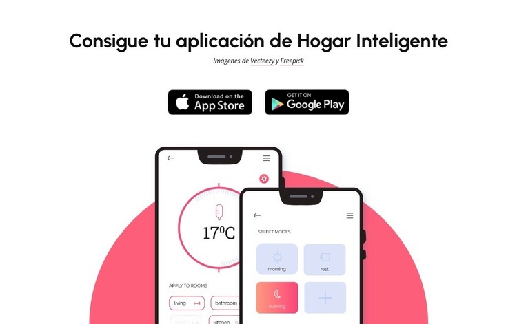 Obtenga una aplicación para el hogar inteligente Plantilla