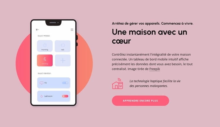 Une maison avec du cœur Conception de site Web