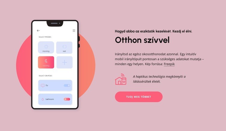 Otthon szívvel HTML Sablon