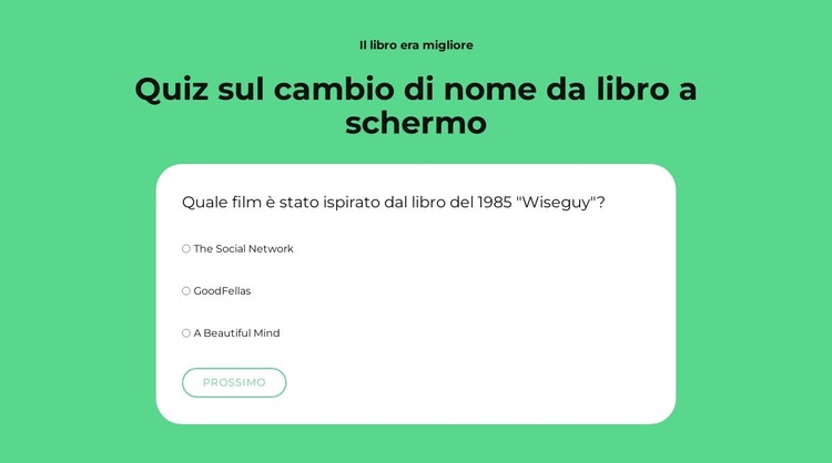 Giochiamo! Modello CSS