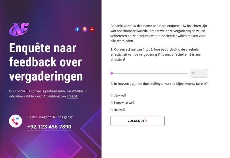 Betere vergaderingen in het verschiet HTML-sjabloon