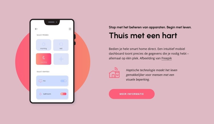 Thuis met hart Sjabloon