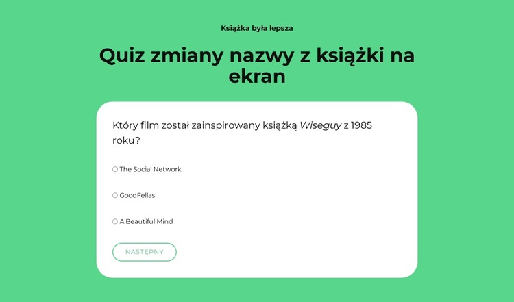 Zagrajmy! Szablon witryny sieci Web