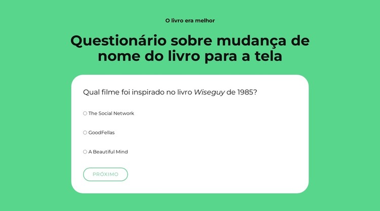 Vamos jogar! Modelo HTML