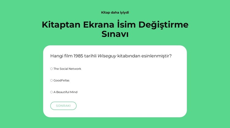 Hadi oynayalım! CSS Şablonu