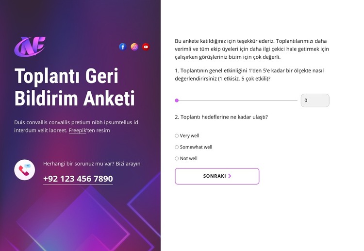 Daha iyi toplantılar bizi bekliyor HTML Şablonu