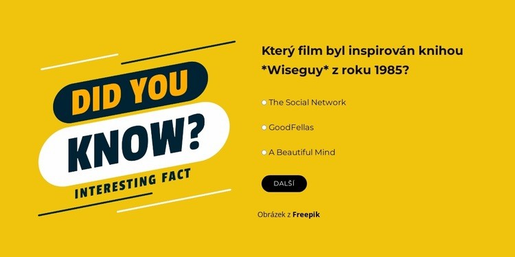 Mysli rychle Šablona HTML