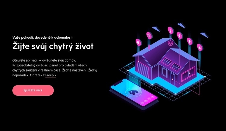 Revoluční ovládání domácnosti Šablona