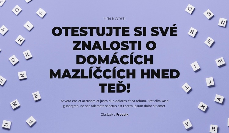 Připravte se, pozor, hádejte Šablona