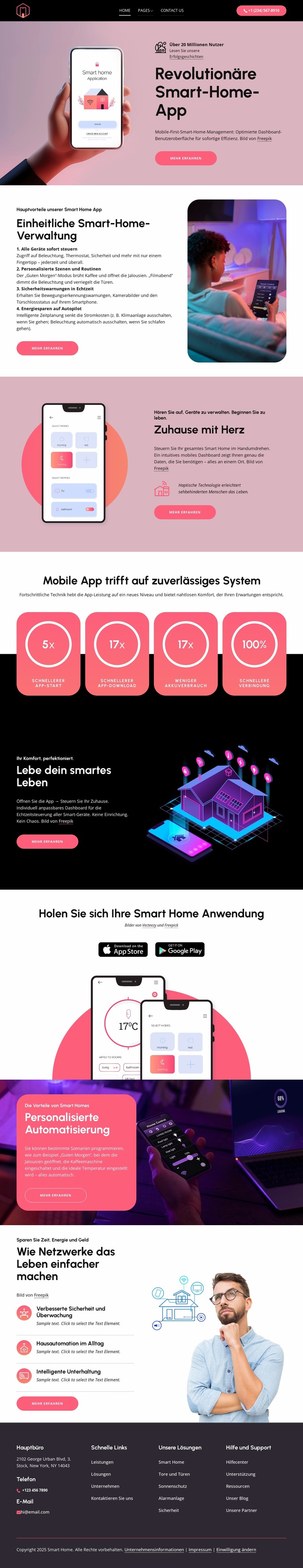 Revolutionäre Smart-Home-App Joomla Vorlage