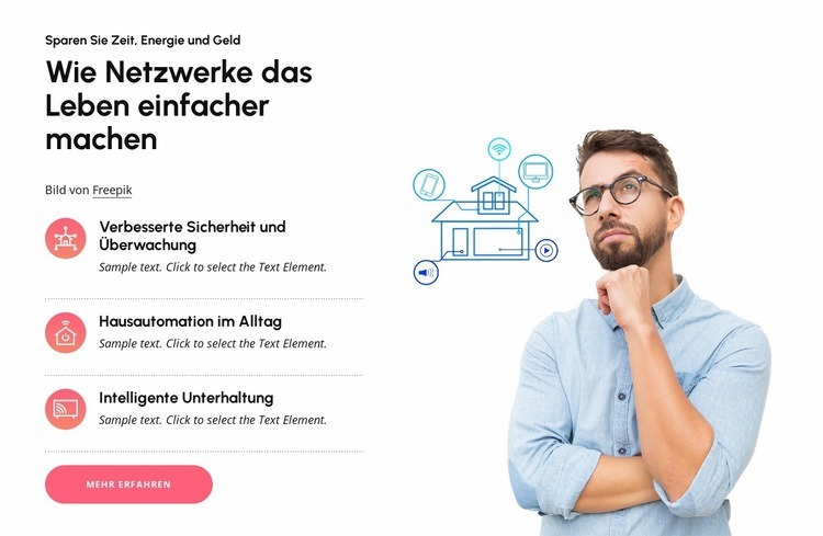 Smart Living der nächsten Generation Landing Page