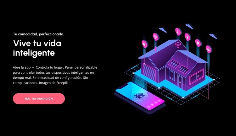 Control revolucionario del hogar Plantilla HTML5