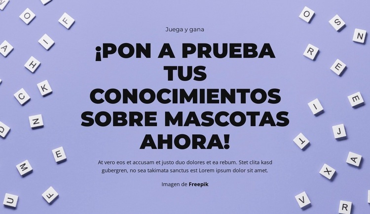 Preparados, listos, ¡adivinen! Plantilla HTML5