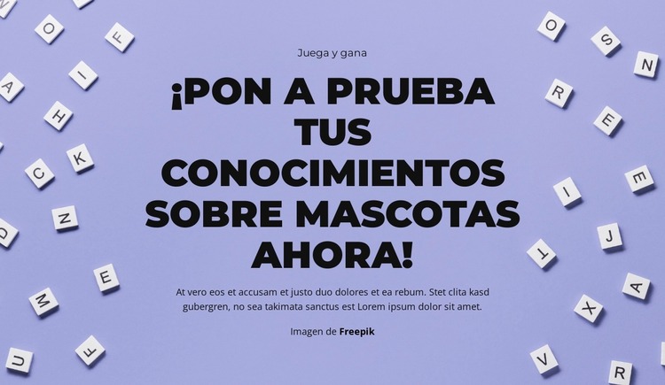 Preparados, listos, ¡adivinen! Plantilla Joomla