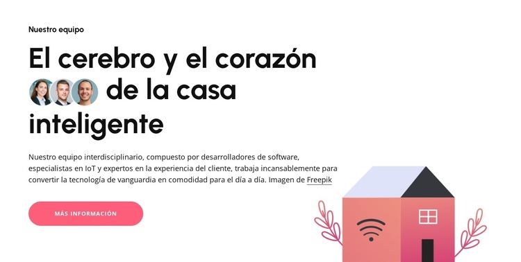 Innovadores de la vida inteligente Plantilla de sitio web