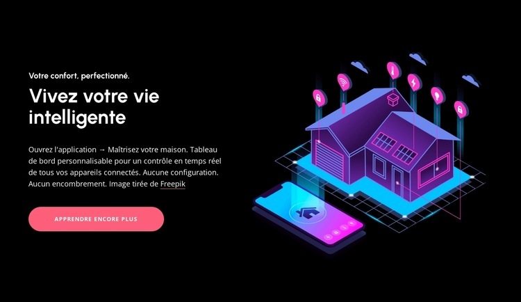 Contrôle domestique révolutionnaire Conception de site Web