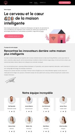 Le Cœur De La Maison Intelligente - Créer Une Maquette De Page Web